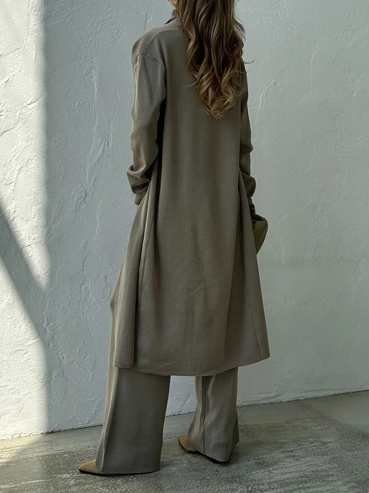 Bella - Ribbed Lounge Three Piece Set
