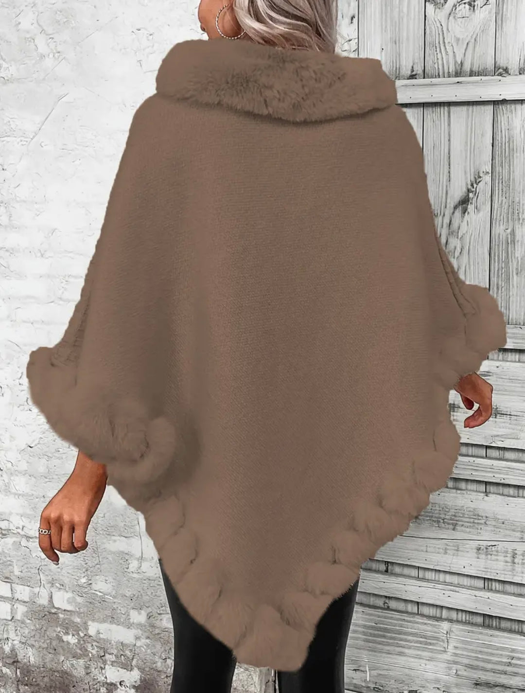 Inez - Fur Poncho