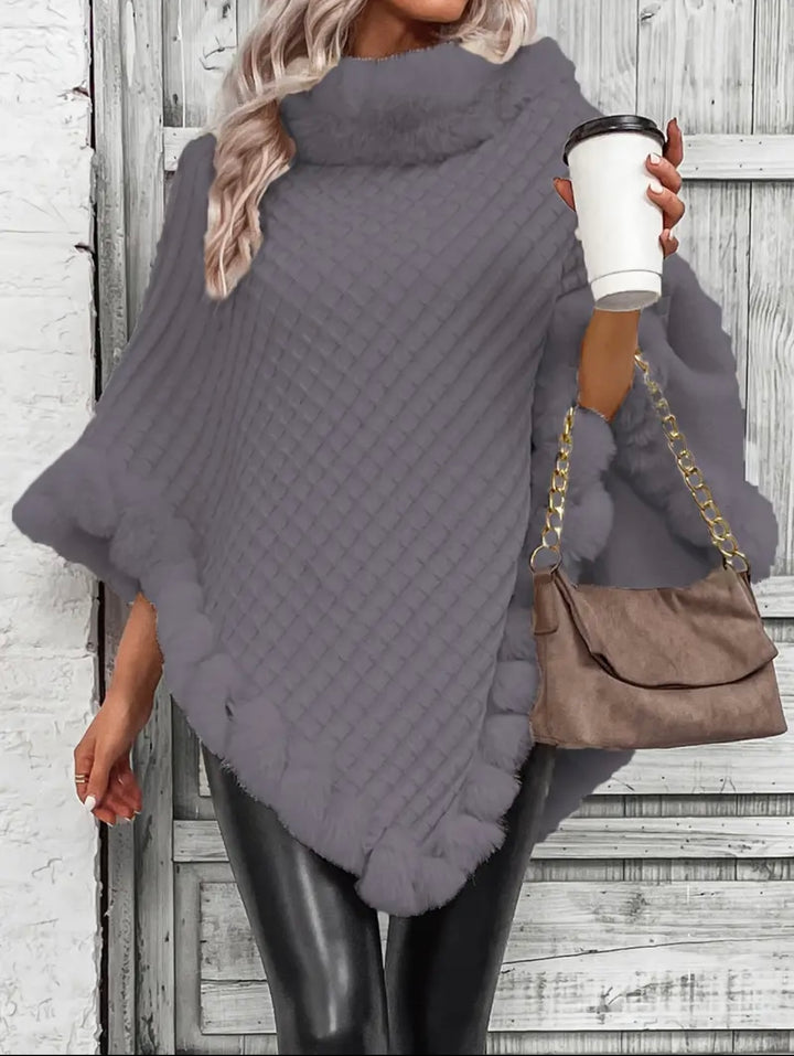 Inez - Fur Poncho