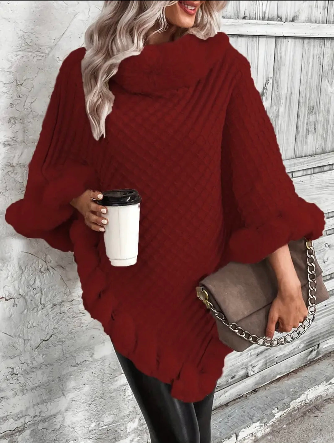 Inez - Fur Poncho
