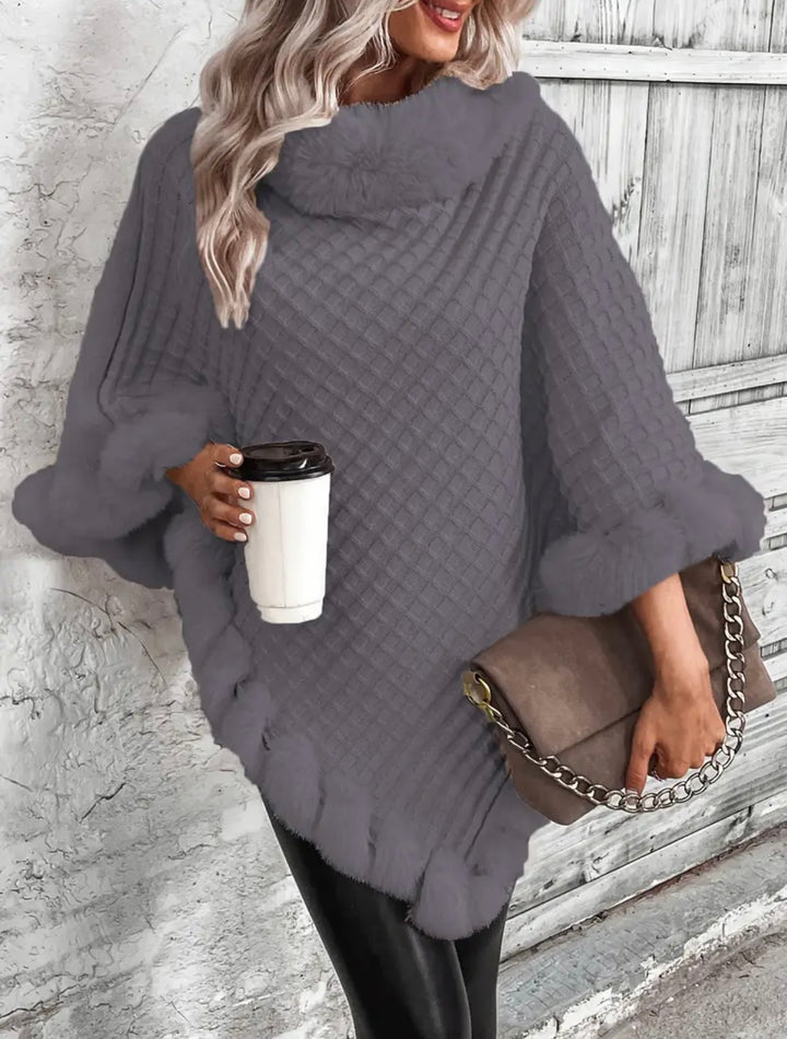 Inez - Fur Poncho