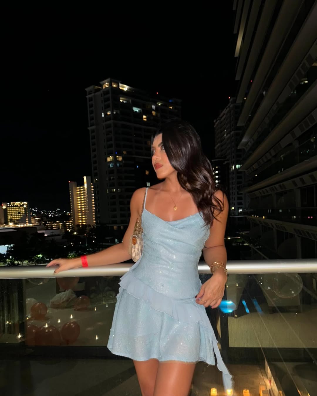 Serene | Ruffled Sleeveless Sequined Mini Dress