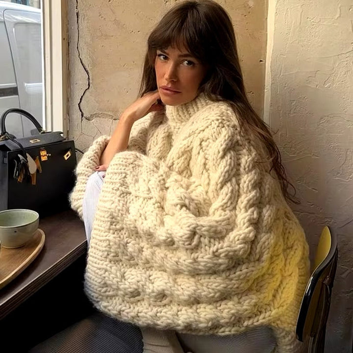 Holly - Khaki Oversized Sweater