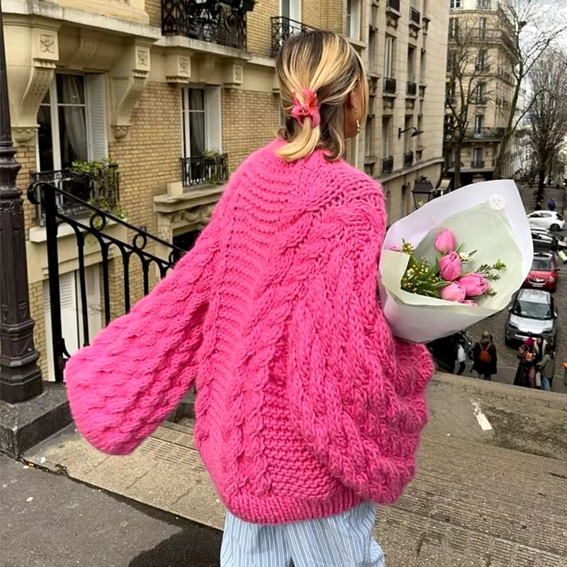 Holly - Khaki Oversized Sweater