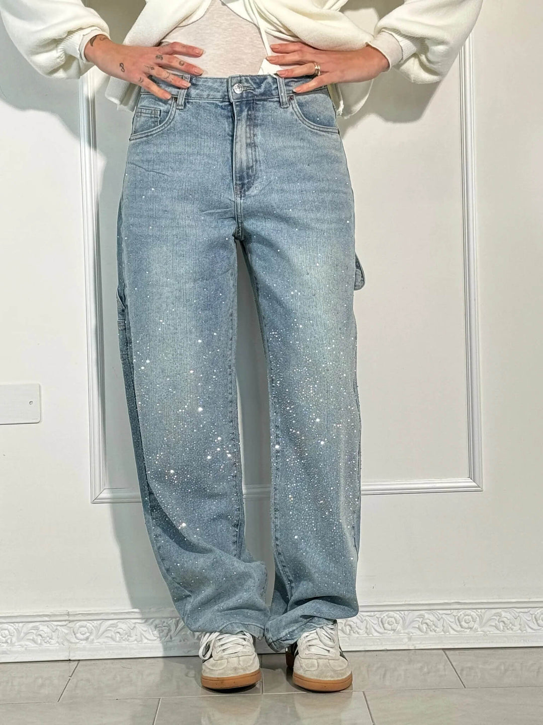 Monika - Balloon Shine Denim Jeans