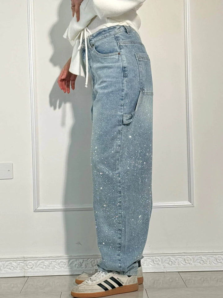 Monika - Balloon Shine Denim Jeans
