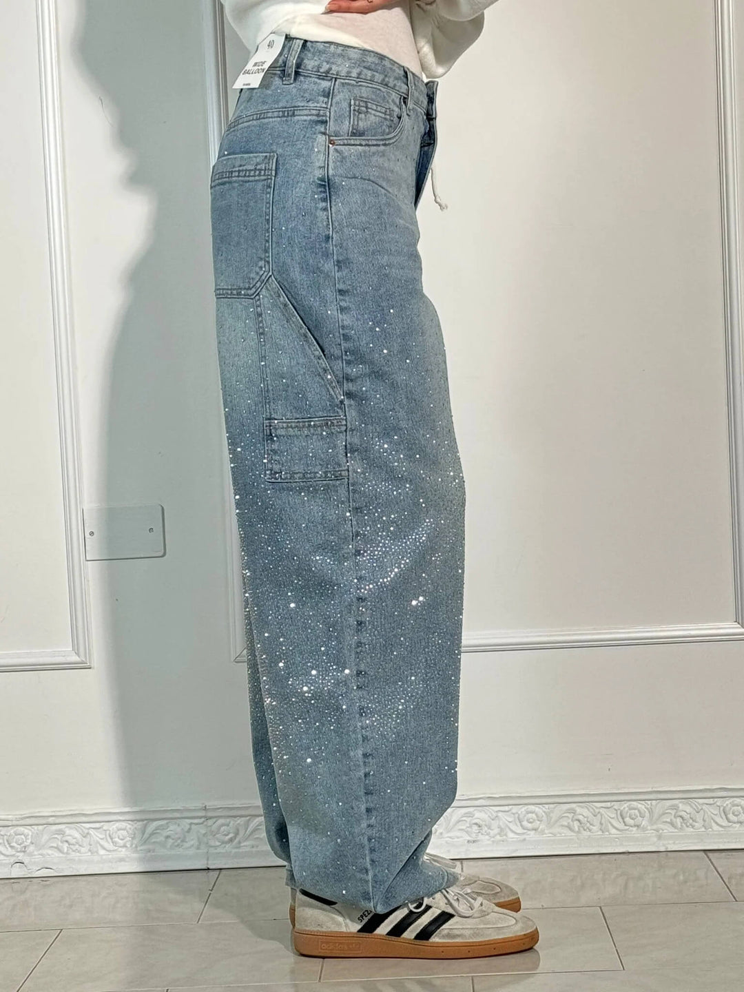 Monika - Balloon Shine Denim Jeans