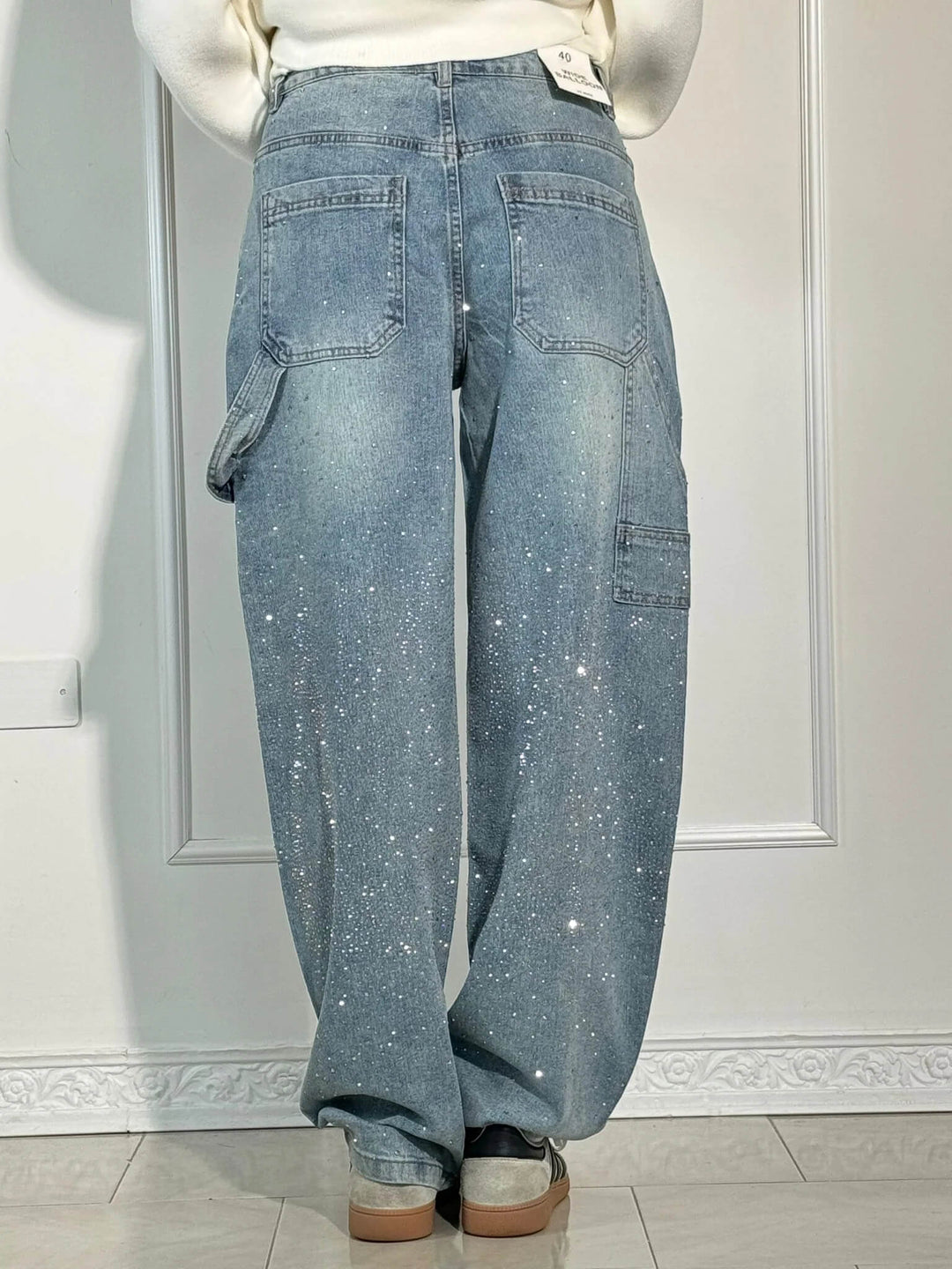 Monika - Balloon Shine Denim Jeans