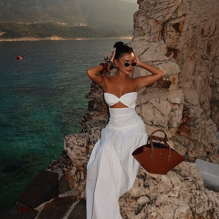 Tova | Breasted Hollowed Maxi Dress