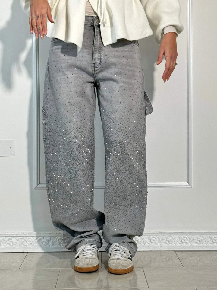 Monika - Balloon Shine Denim Jeans