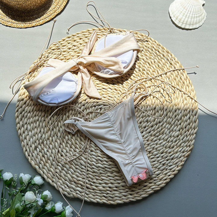 Novalee | Embroidery Split Swimsuit