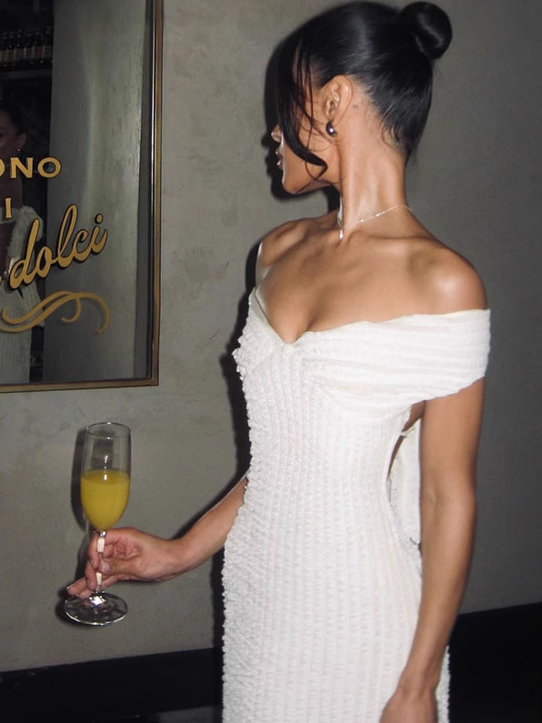 Noelle | Ribbed Backless Maxi Dress