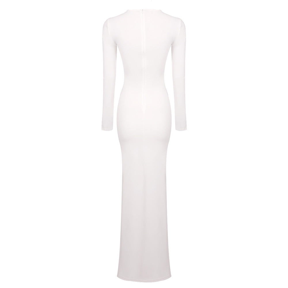 Nela | Draped Maxi Dress