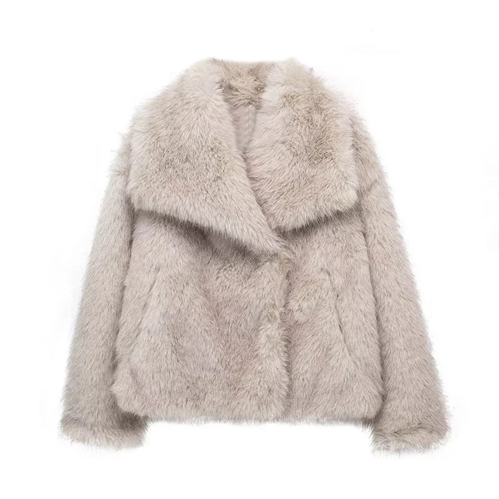 Felina - Burgundy Faux Fur Coat