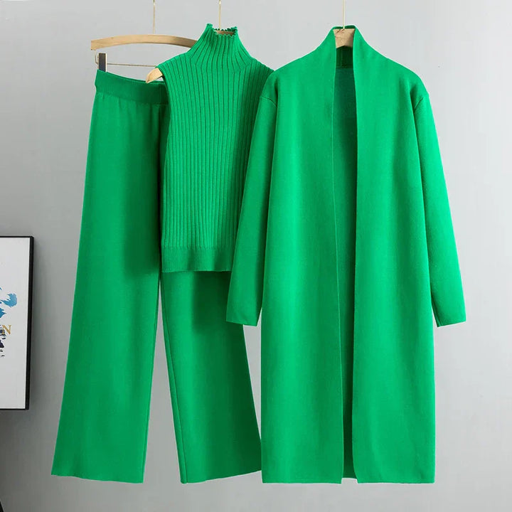 Bella - Ribbed Lounge Three Piece Set