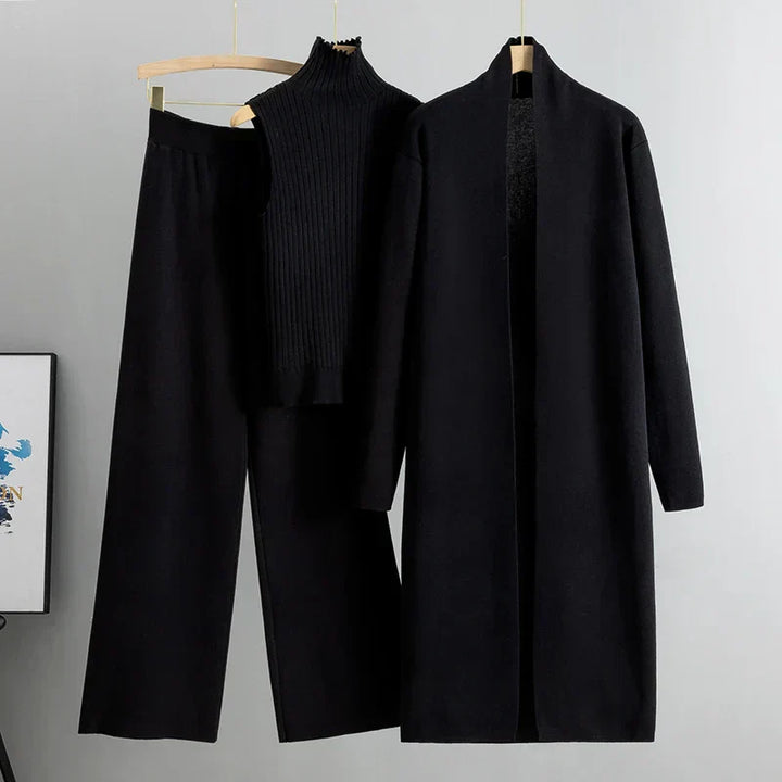 Bella - Ribbed Lounge Three Piece Set