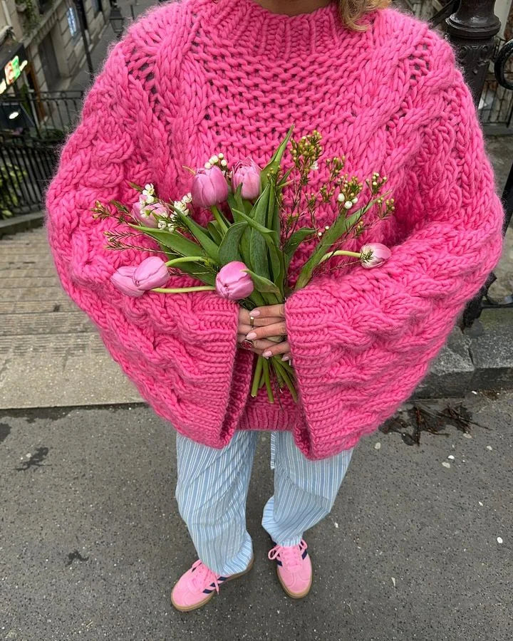 Holly - Khaki Oversized Sweater