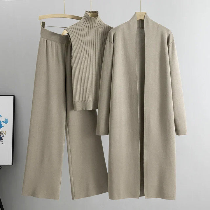 Bella - Ribbed Lounge Three Piece Set