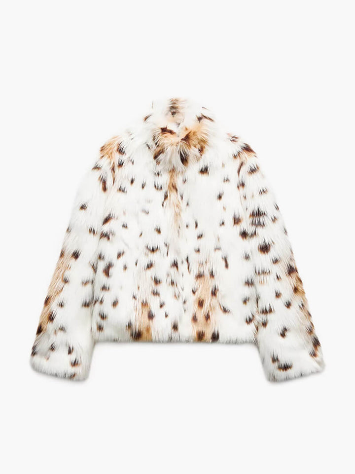 Sienna - Leopard Print Faux Fur Jacket