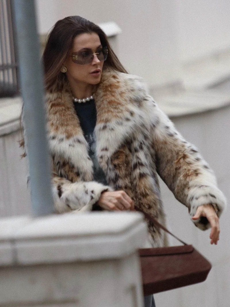 Sienna - Leopard Print Faux Fur Jacket