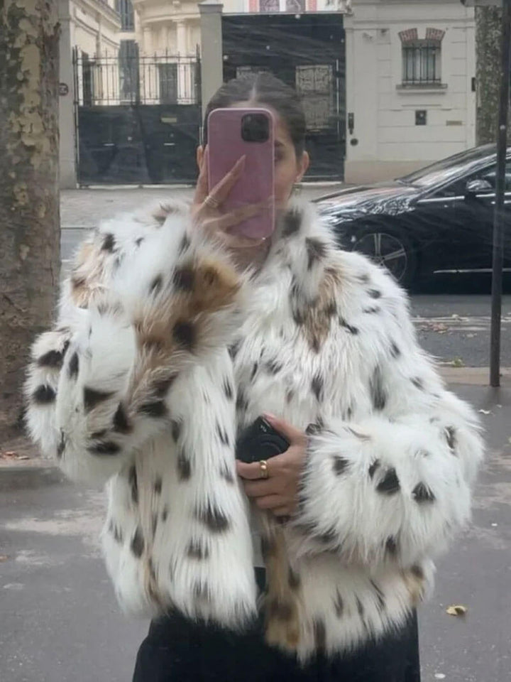 Sienna - Leopard Print Faux Fur Jacket