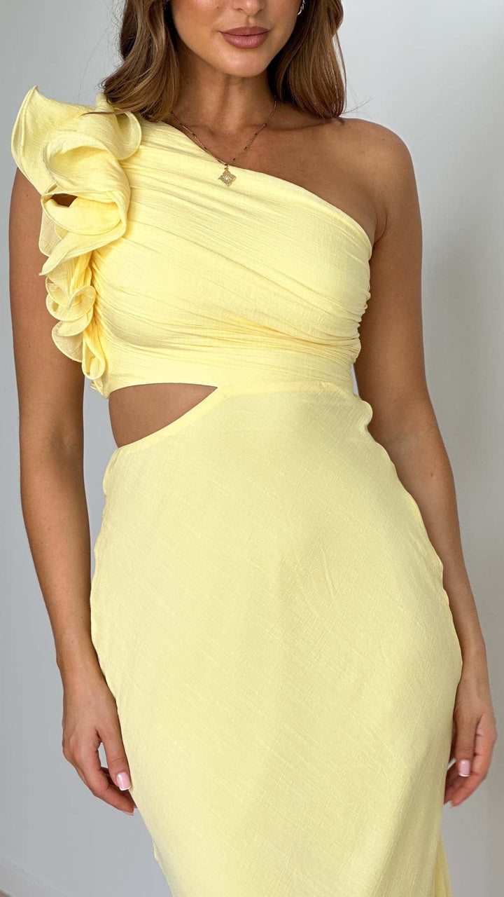 Blaire | One-Shoulder Cutout Maxi Dress