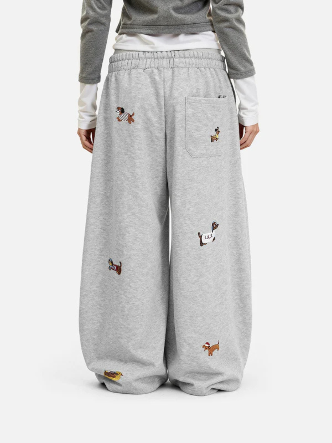 The Pup Embroidered Barrel Sweatpants