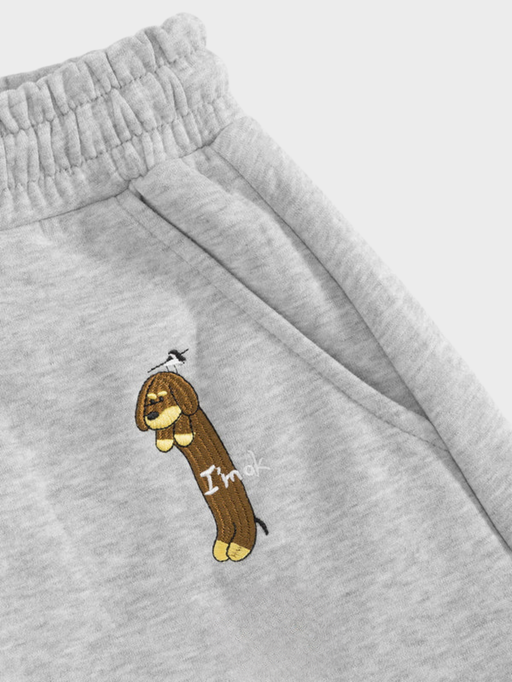The Pup Embroidered Barrel Sweatpants