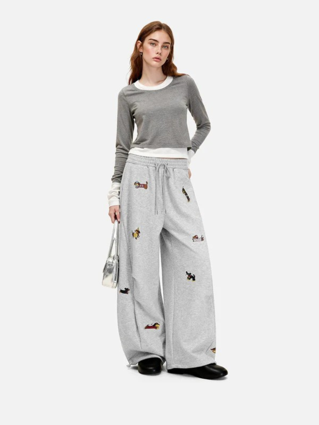 The Pup Embroidered Barrel Sweatpants