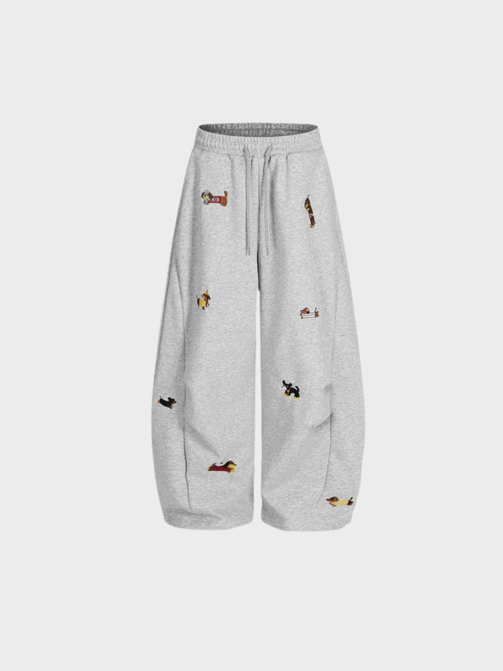 The Pup Embroidered Barrel Sweatpants