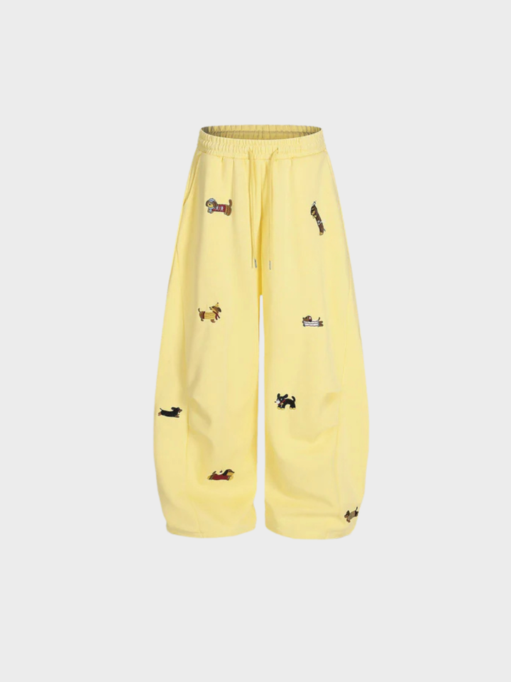 The Pup Embroidered Barrel Sweatpants