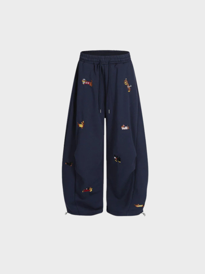 The Pup Embroidered Barrel Sweatpants