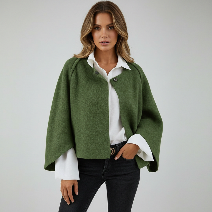 Riley | Cropped Wool Blend Cardigan