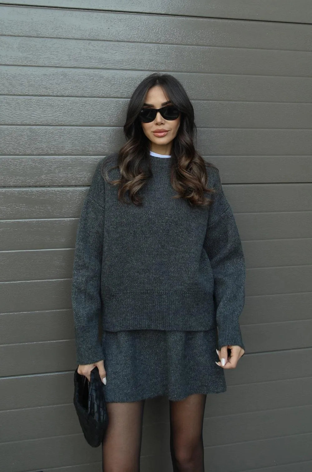 Olivia - Jumper And Mini Skirt Knitted Co-Ord