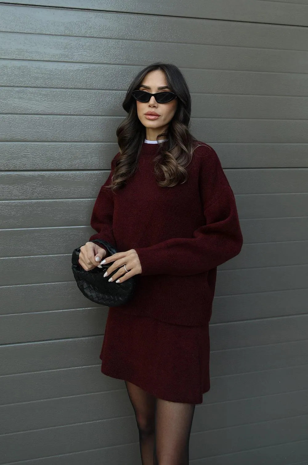 Olivia - Jumper And Mini Skirt Knitted Co-Ord