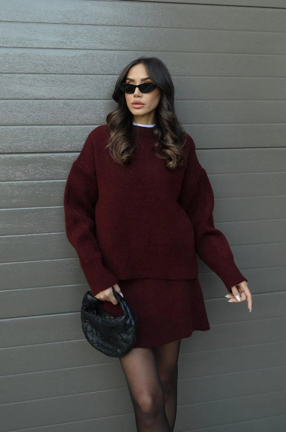 Olivia - Jumper And Mini Skirt Knitted Co-Ord