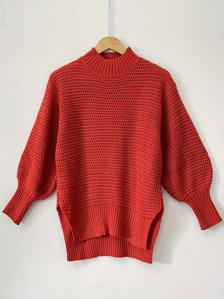 Teresa - Knitted Sweater With Slit