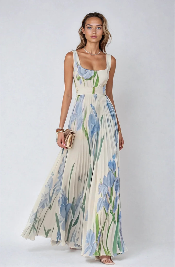 Delilah – Chiffon Floral Print Maxi Dress