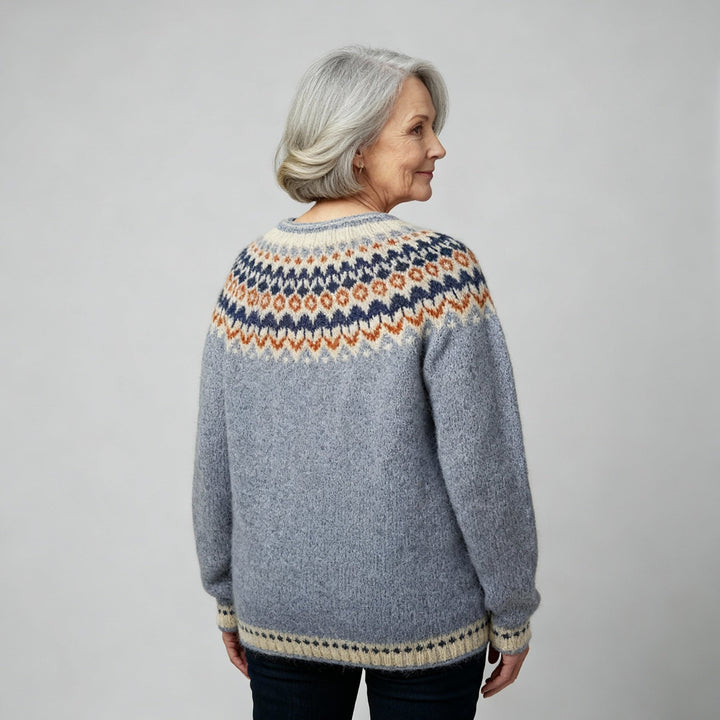 Selma | Classic Icelandic Wool Knit Sweater