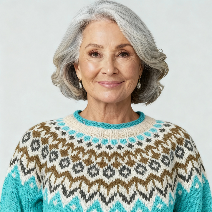 Lena | Classic Icelandic Wool Knit Sweater