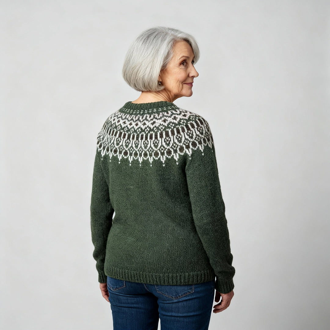 Stella | Classic Icelandic Wool Knit Sweater