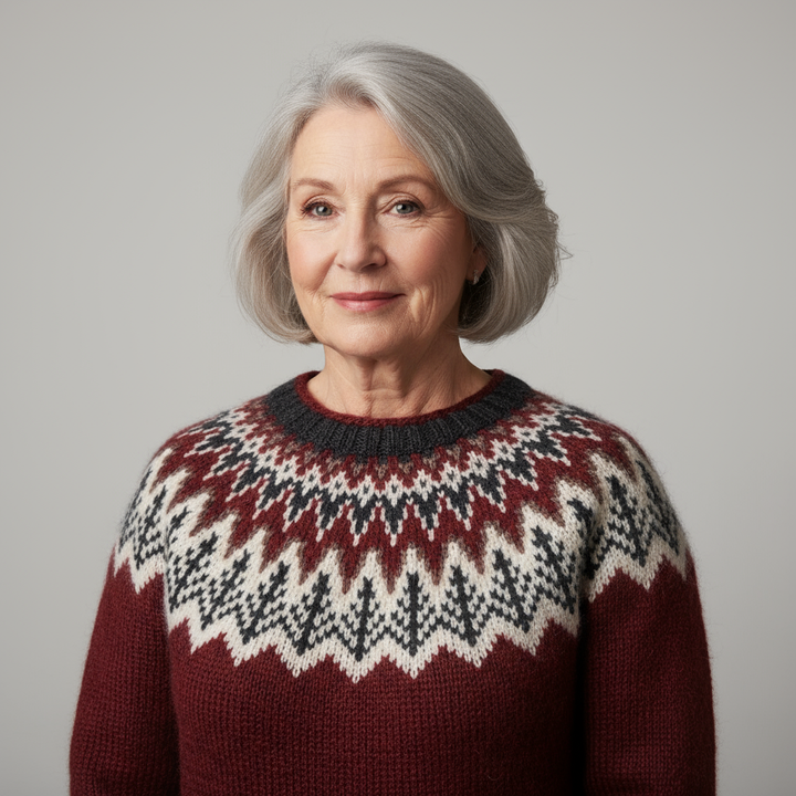 Sara | Classic Icelandic Wool Knit Sweater