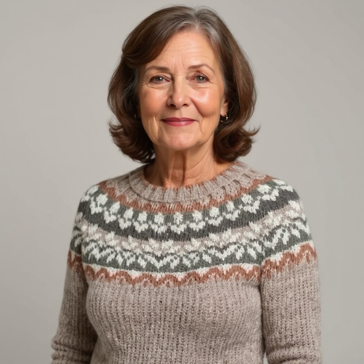 Nora | Classic Icelandic Wool Knit Sweater