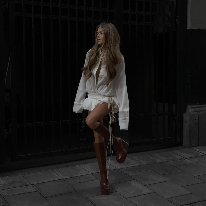 Vera | Pleated Mini Dress