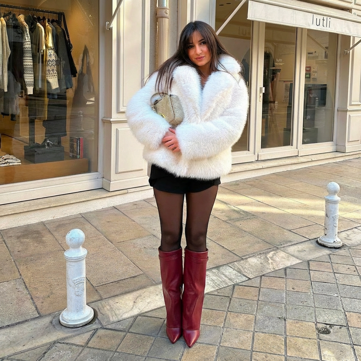 Orie | Buckle Pointed-Toe Knee-High Boots