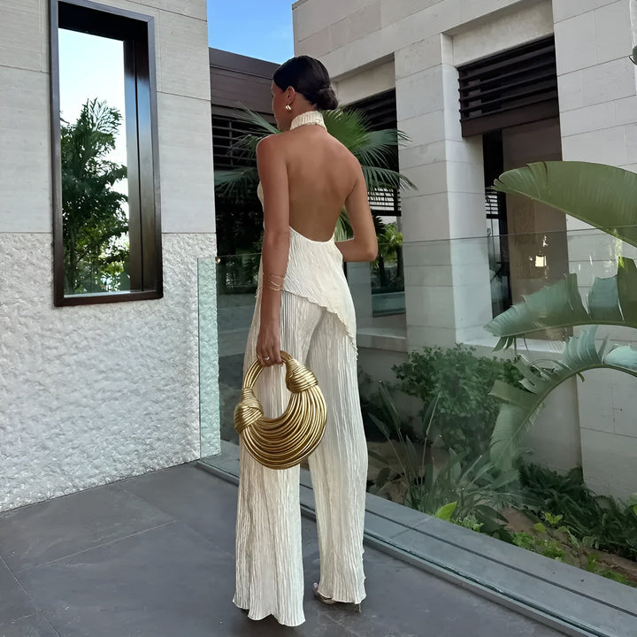 Stella - Pleated Asymmetric Set