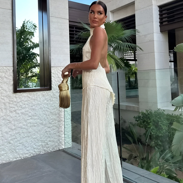 Stella - Pleated Asymmetric Set