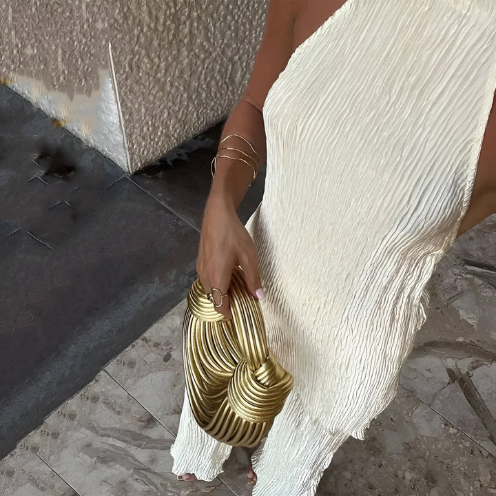 Stella - Pleated Asymmetric Set