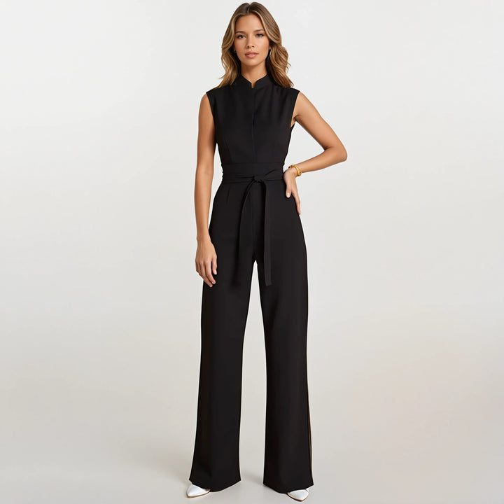 Noele - Khaki Sleeveless Jumpsuit