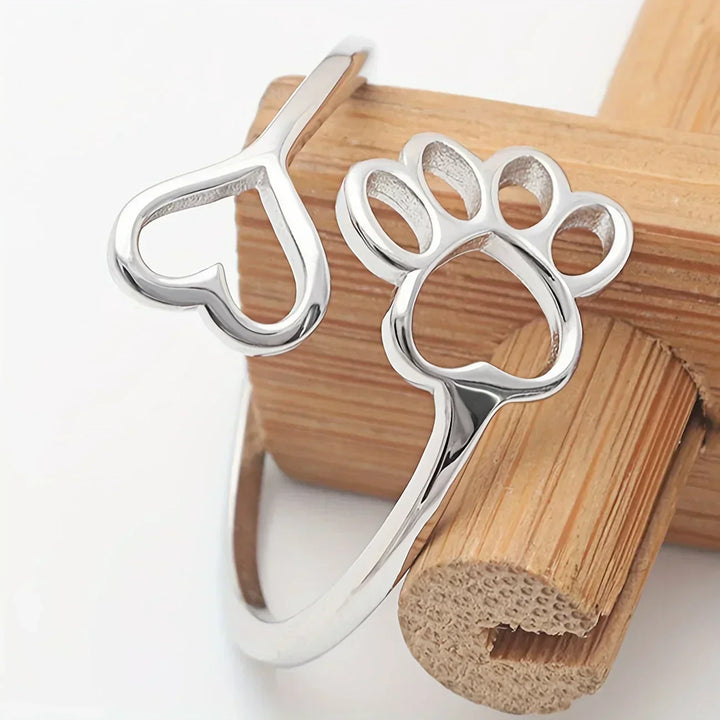Infinity Footprint | The Heartbeat Paw Ring